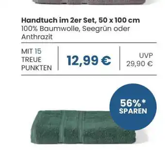 Edeka Handtuch im 2er Set, 50 x 100 cm Angebot