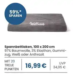 Edeka Spannbettlaken, 100 x 200 cm Angebot