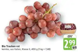 Edeka Bio Trauben rot Angebot