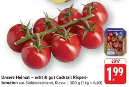 Edeka Unsere Heimat – echt & gut Cocktail Rispentomaten Angebot
