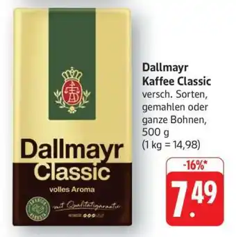 Edeka Dallmayr Kaffee Classic Angebot