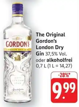 Edeka The Original Gordon’s London Dry Gin Angebot