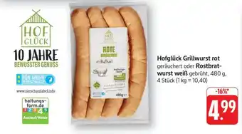 Edeka Hofglück Grillwurst rot Angebot