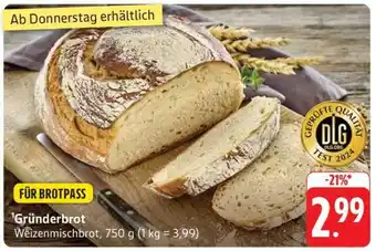 Edeka Gründerbrot Angebot