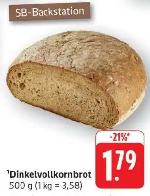 Edeka Dinkelvollkornbrot Angebot