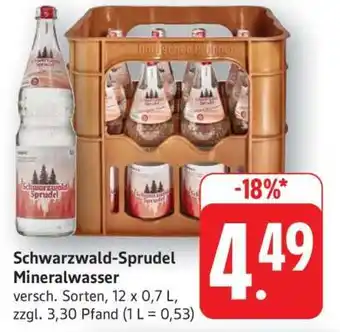 Edeka Schwarzwald-Sprudel Mineralwasser Angebot