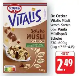 Edeka DR. OETKER Vitalis-Müsli Angebot