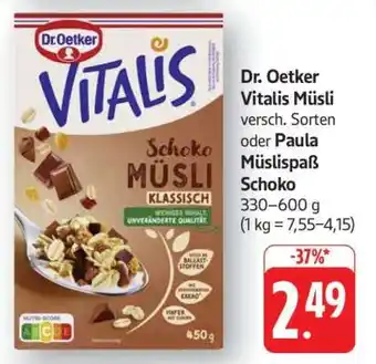 Edeka DR. OETKER Vitalis-Müsli Angebot