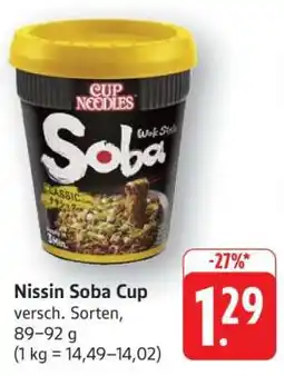 Edeka Nissin Soba Cup Angebot