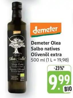 Edeka Demeter Olea Salbo natives Olivenöl extra Angebot