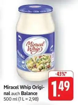Edeka Miracel Whip Original auch Balance Angebot
