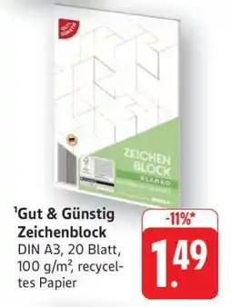 Edeka Gut & Günstig Zeichenblock Angebot