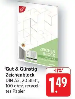 Edeka Gut & Günstig Zeichenblock Angebot