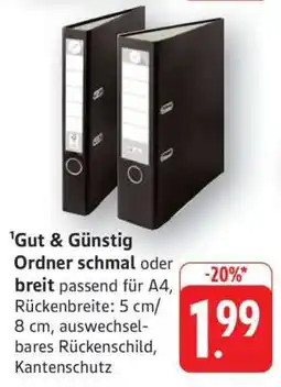 Edeka Gut & Günstig Ordner Angebot