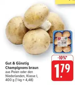Edeka Gut & Günstig Champignons braun Angebot