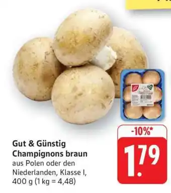 Edeka Gut & Günstig Champignons braun Angebot