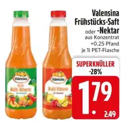 Edeka Valensina Frühstücks-Saft -Nektar Angebot