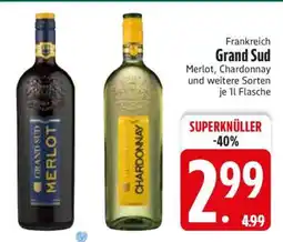 Edeka Grand Sud Merlot, Chardonnay und weitere Sorten Angebot