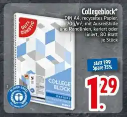 Edeka Collegeblock Angebot