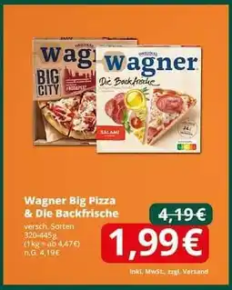 Famila Nord Ost Wagner Big Pizza & Die Backfrische Angebot