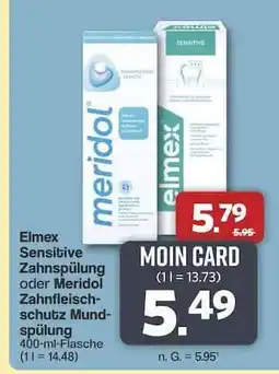 Famila Nord Ost Elmex Sensitive Zahnpflege oder Meridol Zahnfleischschutz Mundspülung Angebot