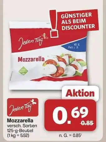 Famila Nord Ost Jeden Tag Mozzarella Angebot
