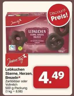 Famila Nord Ost Lebkuchen Sterne, Herzen, Brezeln Angebot