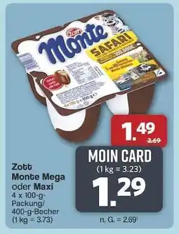 Famila Nord Ost Zott Monte Mega oder Maxi Angebot