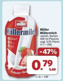 Famila Nord Ost Müller Müllermilch Erdbeer-Geschmack Angebot