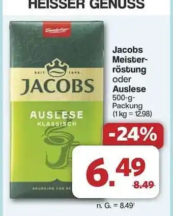 Famila Nord Ost Jacobs Meisterröstung oder Auslese Angebot