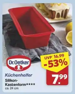 Famila Nord Ost Dr. Oetker Küchenhelfer Silikon-Kastenform Angebot