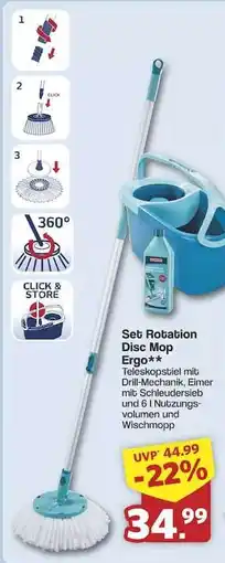 Famila Nord Ost Set Rotation Disc Mop Ergo Angebot