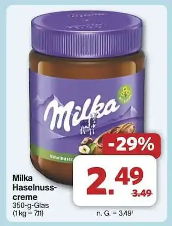 Famila Nord Ost MILKA Haselnusscreme Angebot