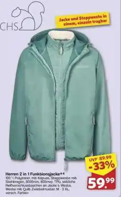 Famila Nord Ost Herren 2 in 1 Funktionsjacke Angebot