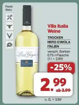 Famila Nord Ost Villa Italia Weine Angebot