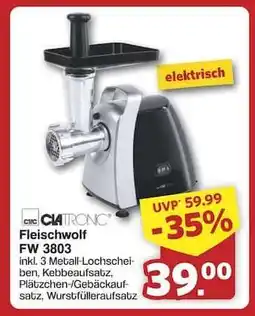 Famila Nord Ost Clatronic Fleischwolf FW 3803 Angebot
