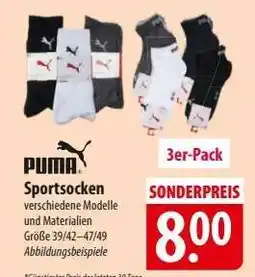 Famila Nord Ost PUMA Sportsocken Angebot