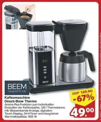 Famila Nord Ost BEEM Kaffeemaschine Direct-Brew Thermo Angebot