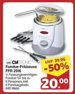 Famila Nord Ost Clatronic Fondue-Fritteuse FFR 2916 Angebot