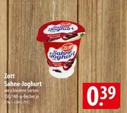 Famila Nord Ost ZOTT Sahne-Joghurt Angebot