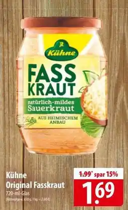 Famila Nord Ost Kühne Original Fasskraut Angebot