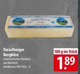 Famila Nord Ost Vorarlberger Bergkäse Angebot