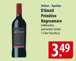 Famila Nord Ost D'Amati Primitivo Negroamaro Angebot