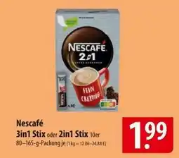 Famila Nord Ost Nescafé 3in1 Stix oder 2in1 Stix 10er Angebot