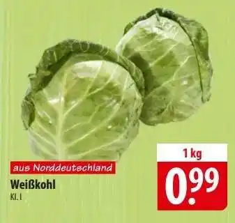 Famila Nord Ost Weißkohl Angebot