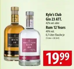 Famila Nord Ost Kyle’s Club Gin 23 ATT. / Rum 12 Years Angebot
