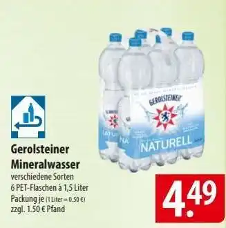 Famila Nord Ost Gerolsteiner Mineralwasser Angebot