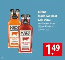 Famila Nord Ost Kühne Made For Meat Grillsauce Angebot