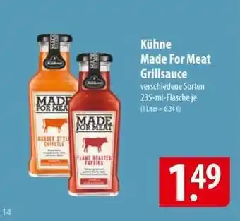 Famila Nord Ost Kühne Made For Meat Grillsauce Angebot