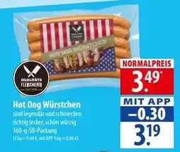 Famila Nord Ost Hot Dog Würstchen Angebot